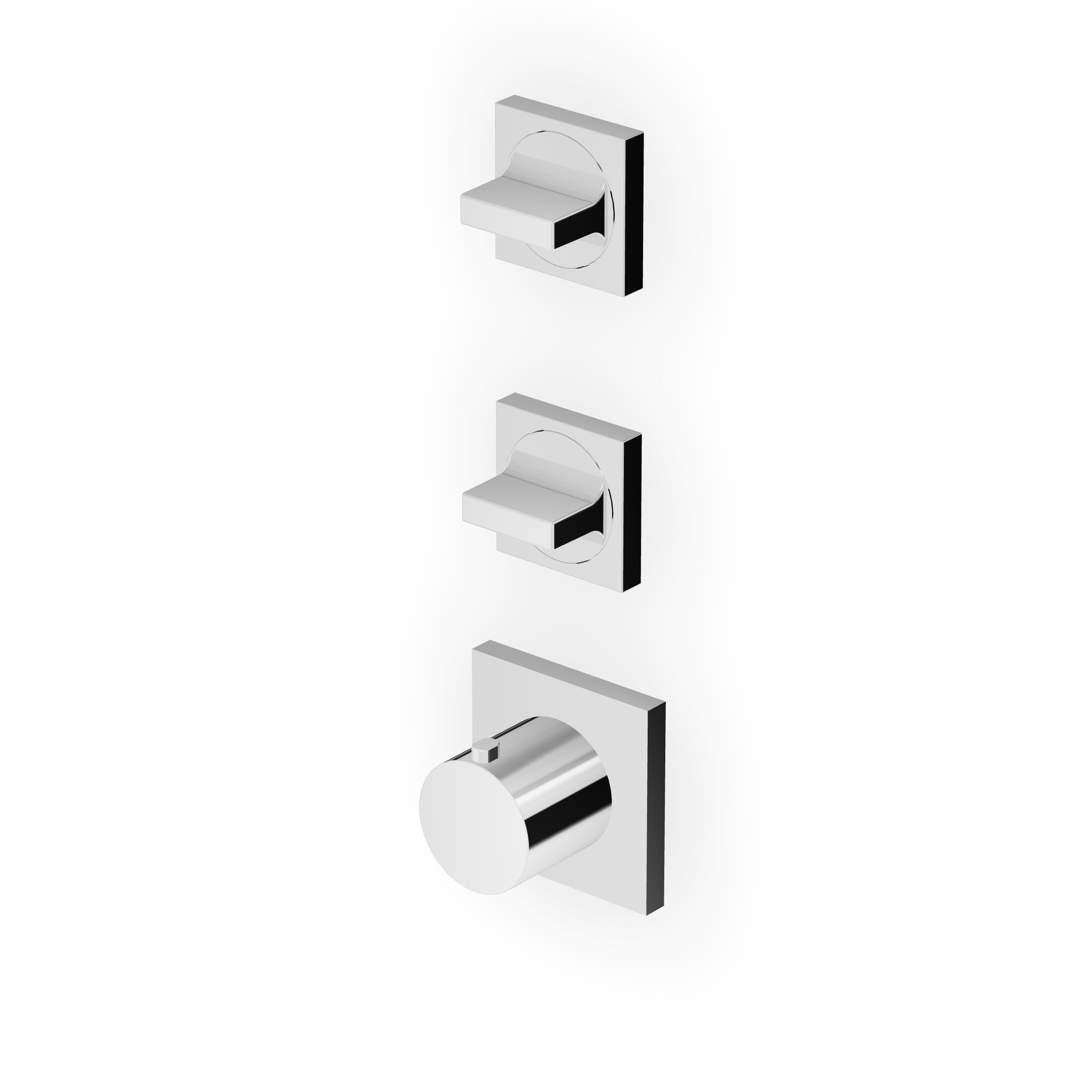 Zucchetti - Built-in thermostatic shower mixer 2 stop valves