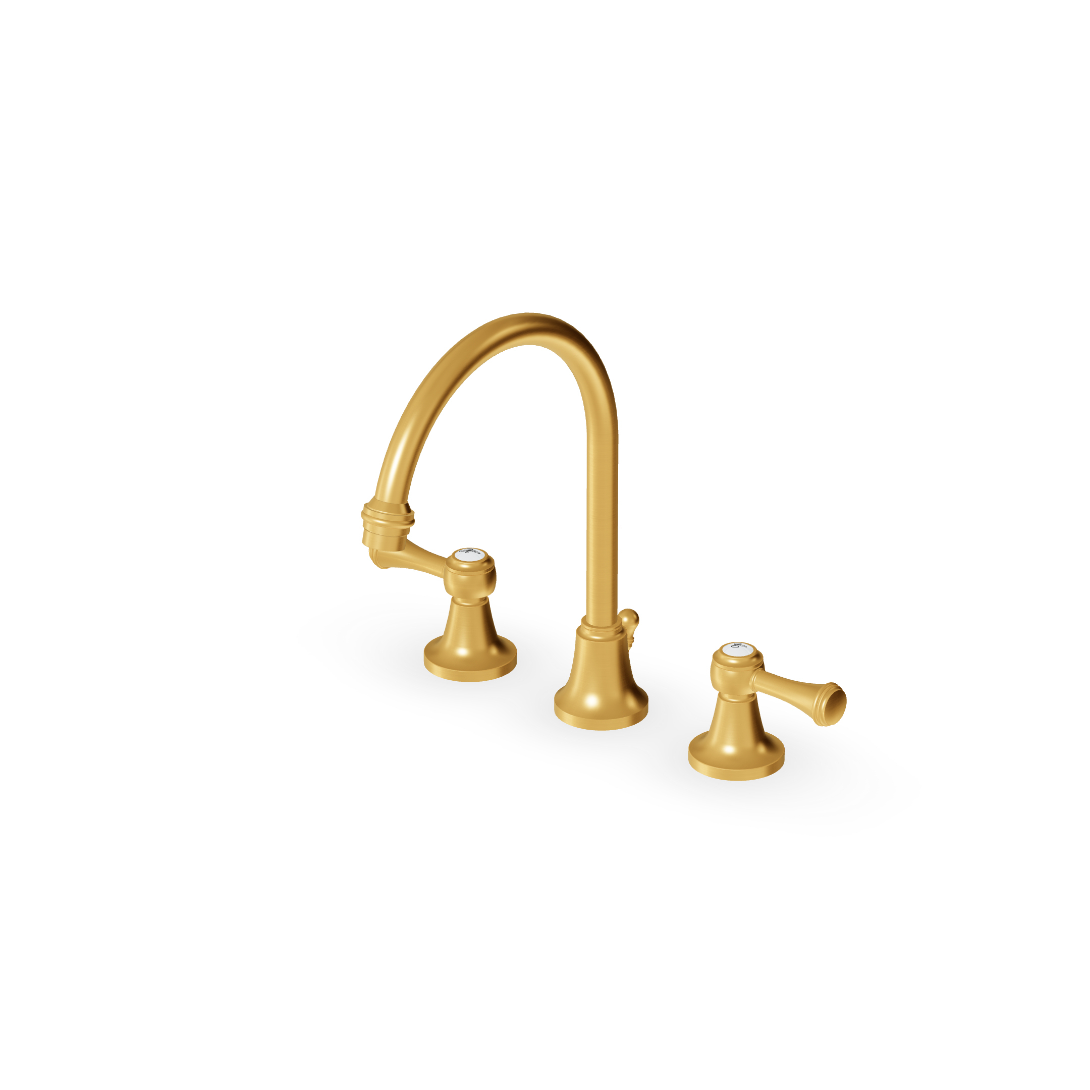 Zucchetti - 3 hole basin mixer fixed spout