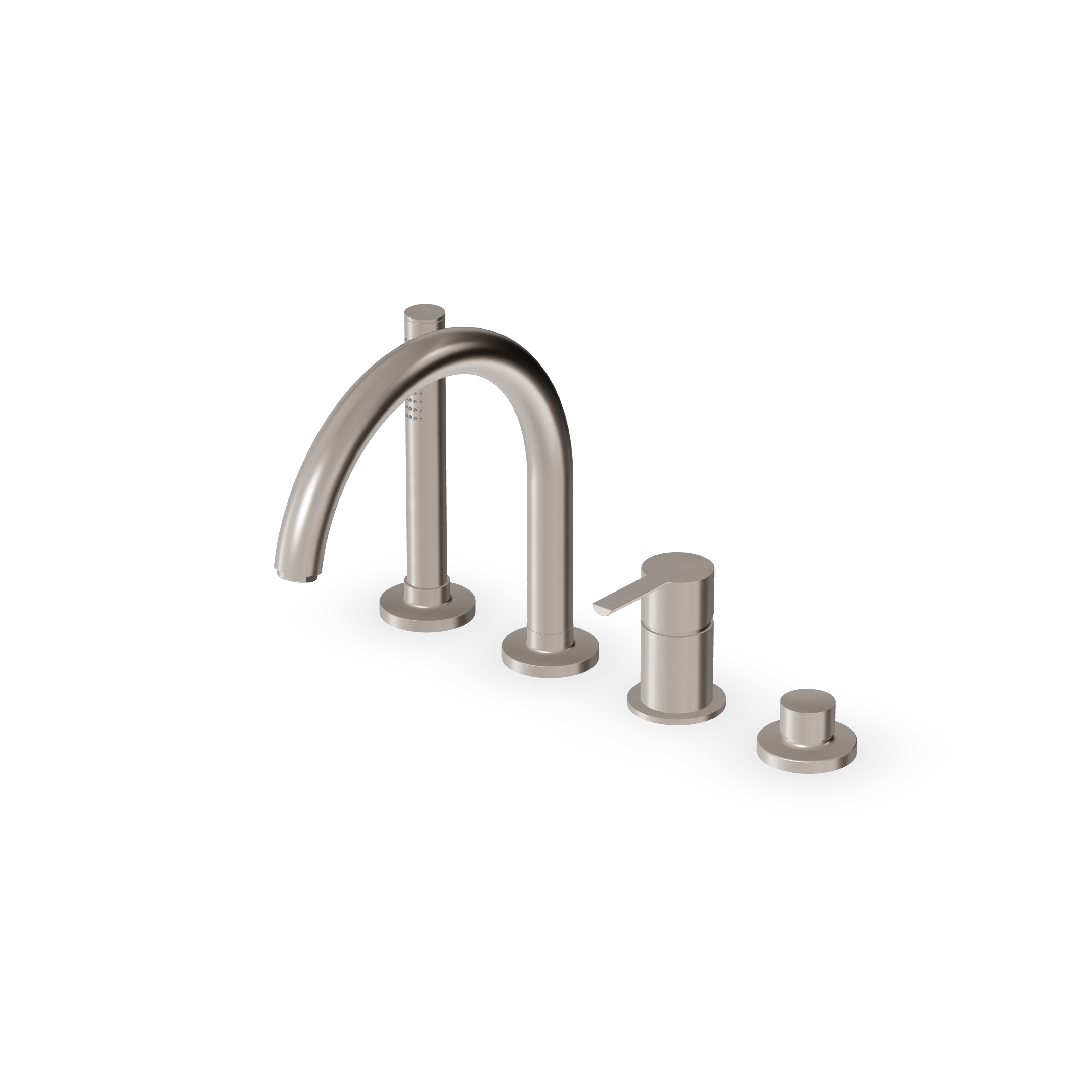 Zucchetti - 4 hole bath tub single lever mixer