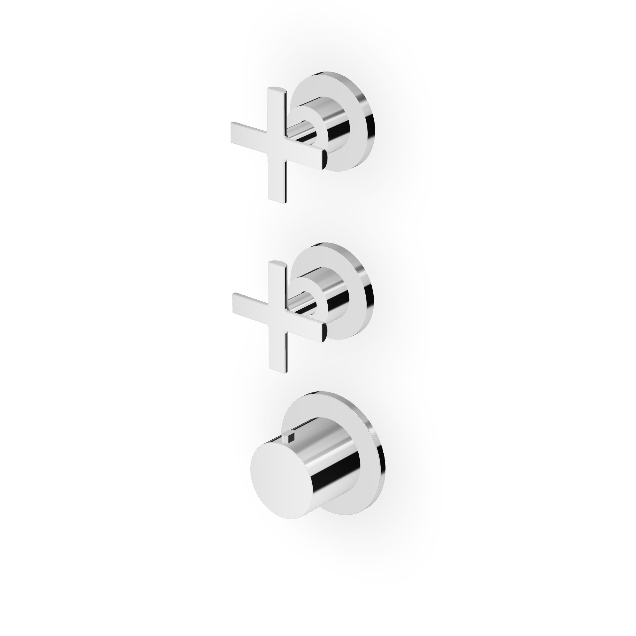Zucchetti - Built-in thermostatic shower mixer 2 stop valves