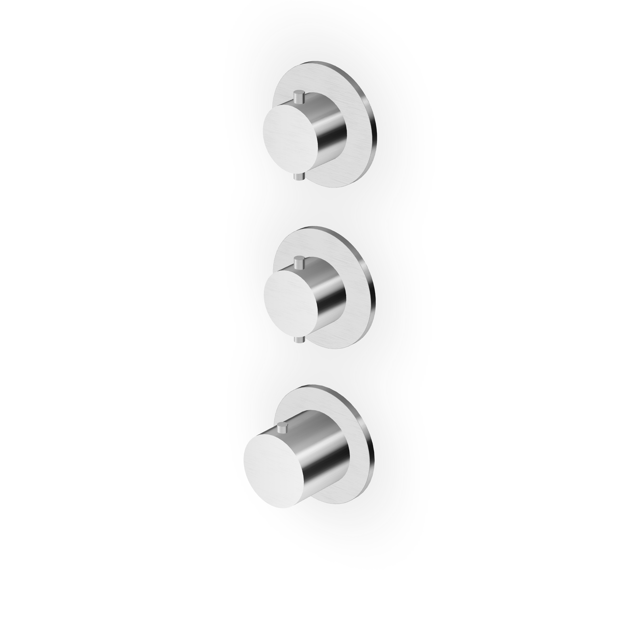 Zucchetti - Built-in thermostatic shower mixer with 2 stop valves