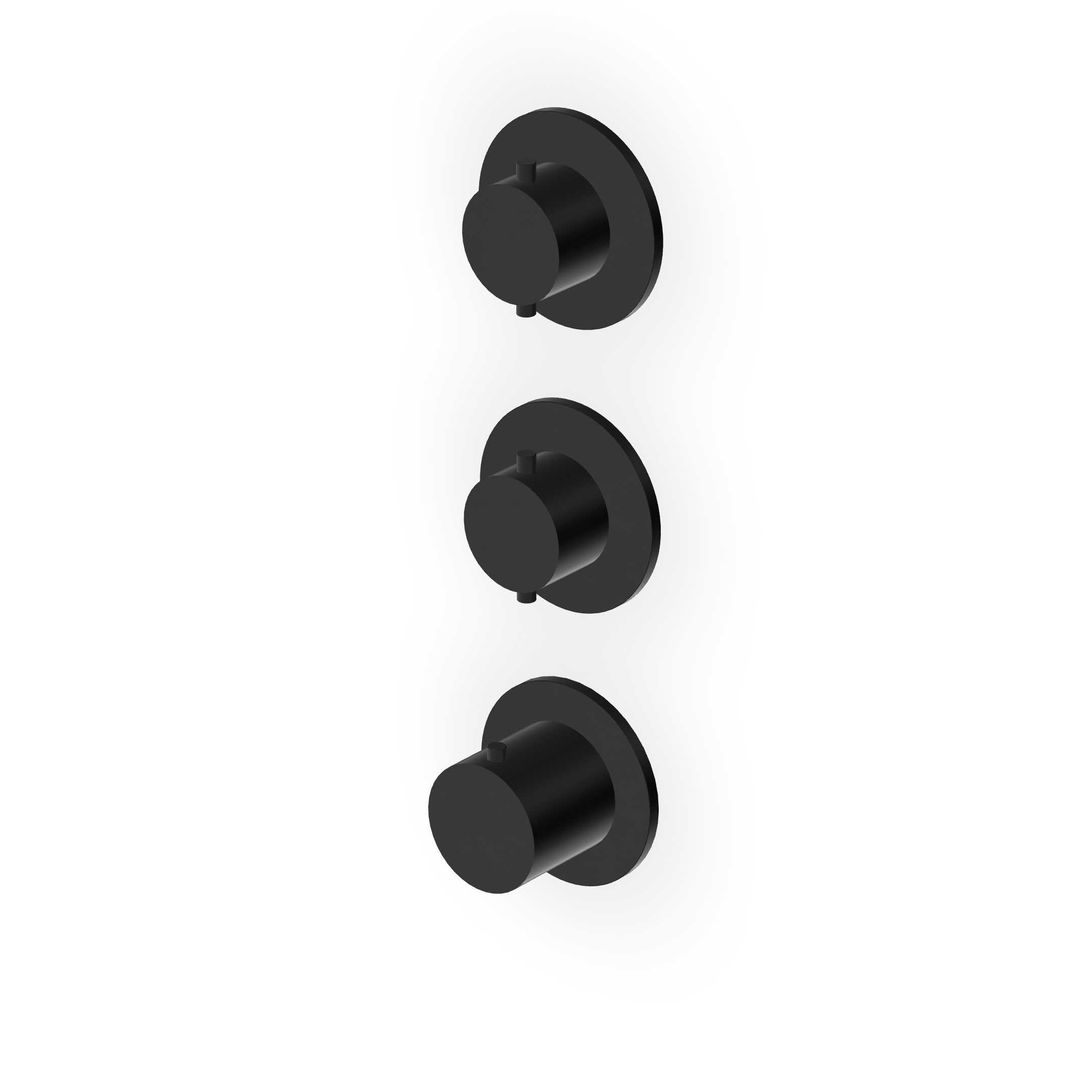 Zucchetti - Built-in thermostatic shower mixer with 2 stop valves