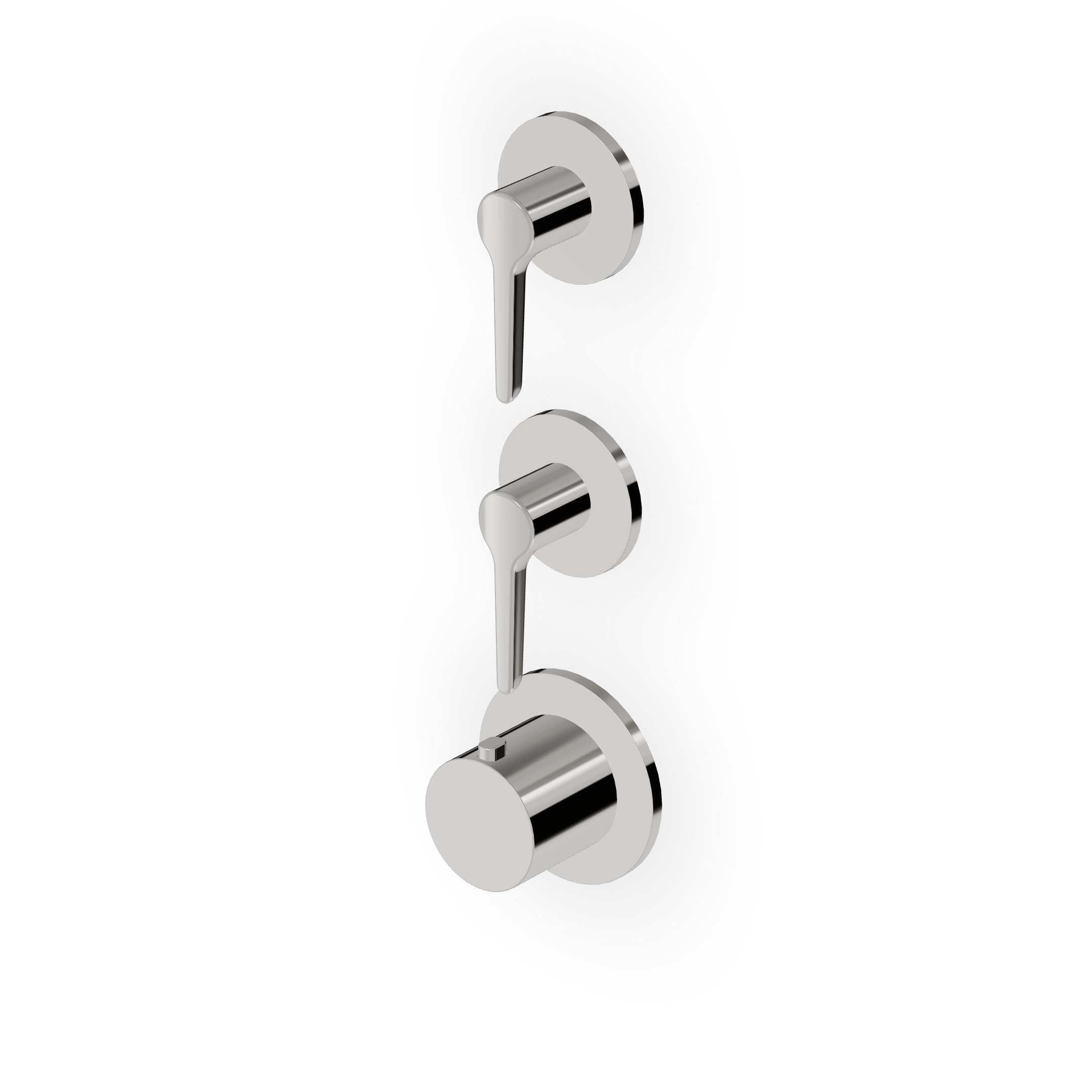 Zucchetti - Built-in thermostatic shower mixer 2 stop valves