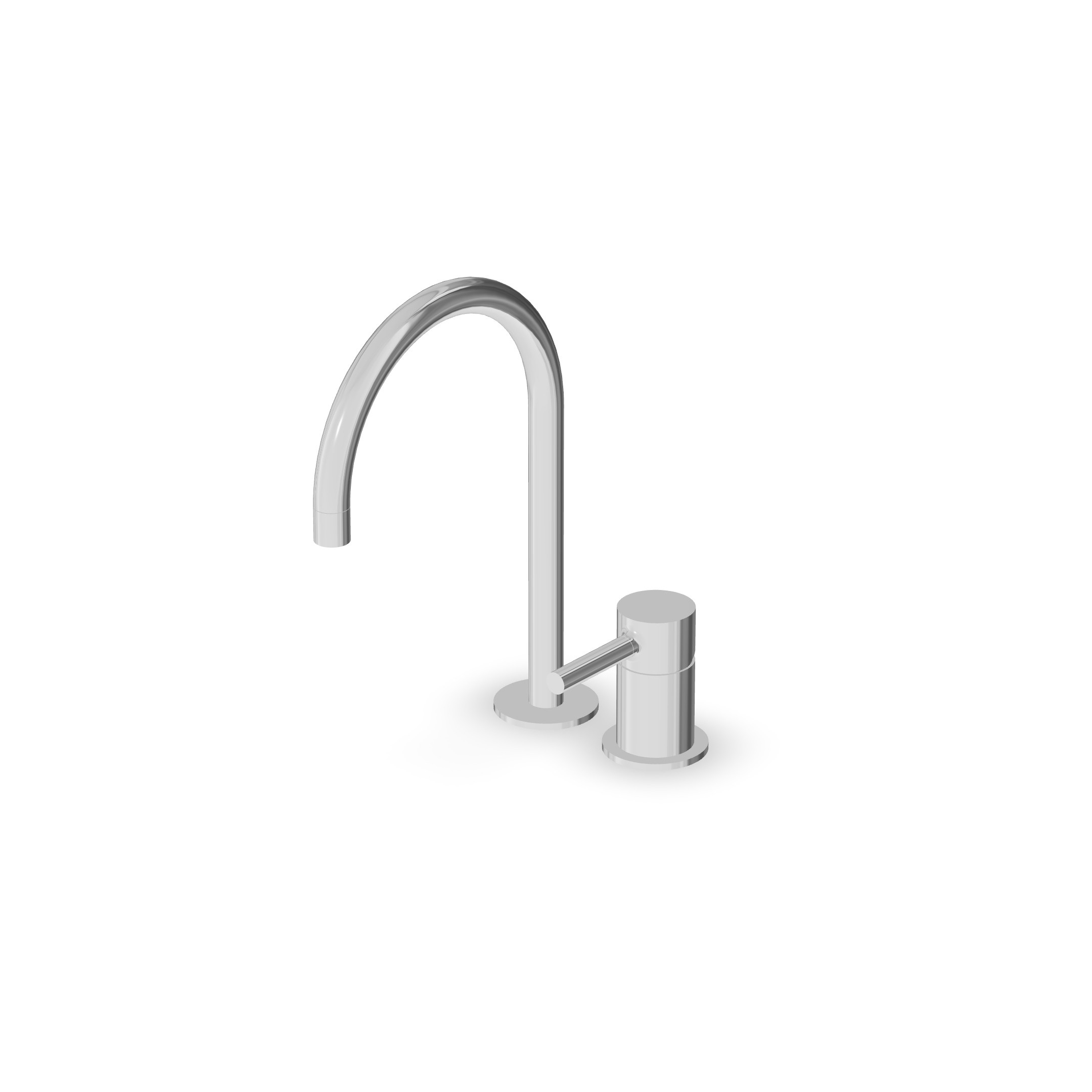 Zucchetti - 2 hole single lever basin mixer.