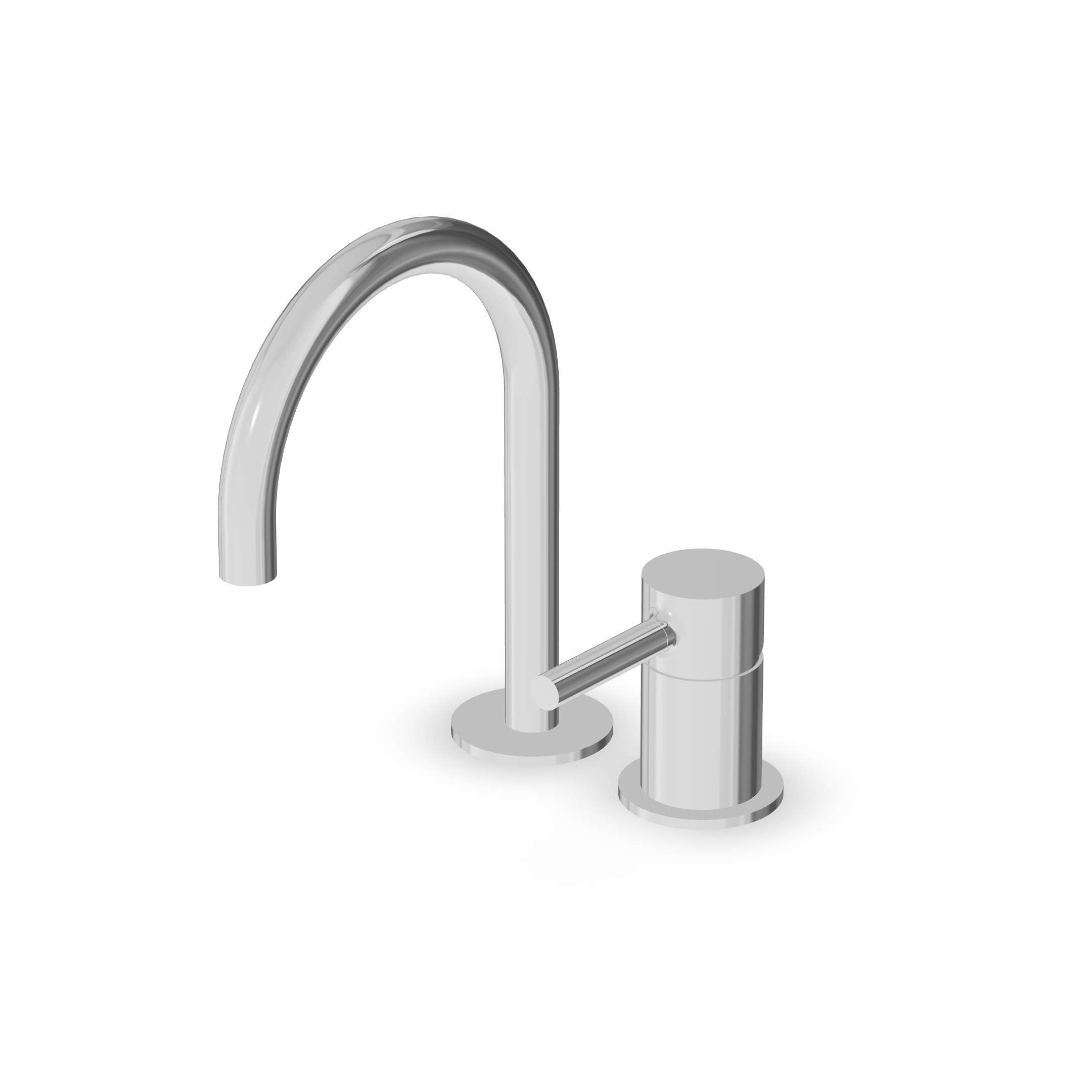 Zucchetti - 2 hole single lever basin mixer.