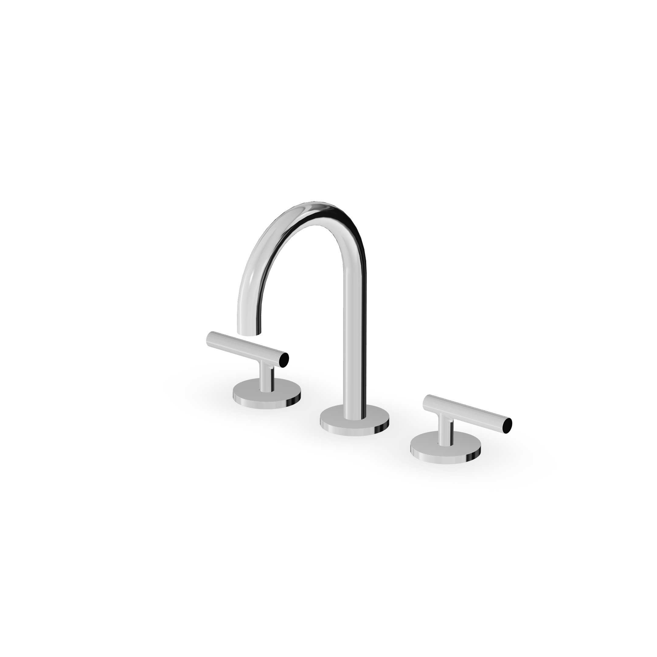 Zucchetti - 3 hole basin mixer low spout