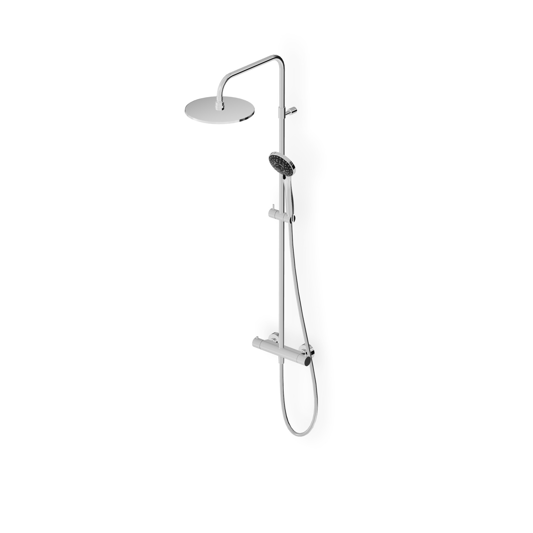 Zucchetti - Colonna doccia completa di termostatico esterno