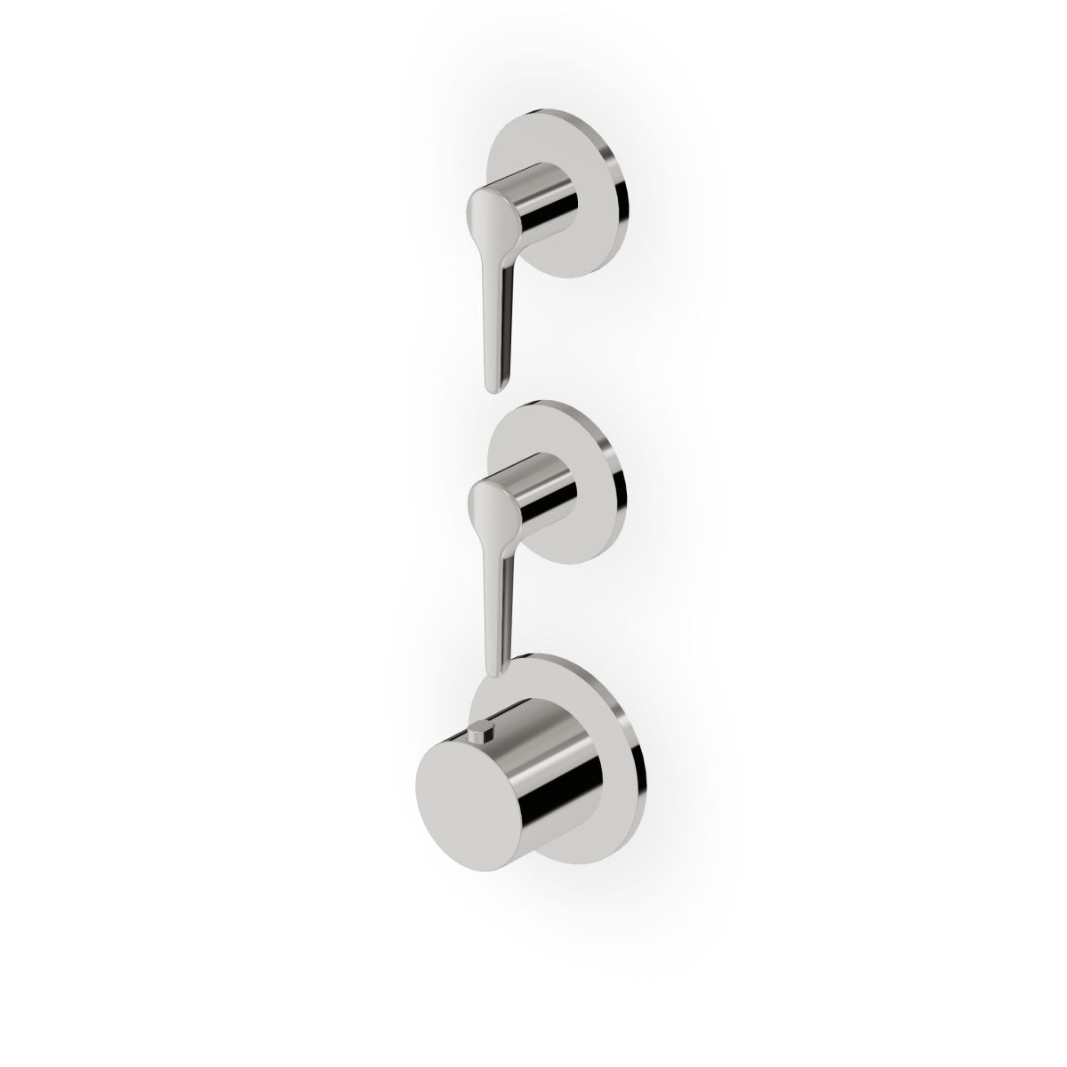 Zucchetti - Built-in thermostatic shower mixer 2 stop valves