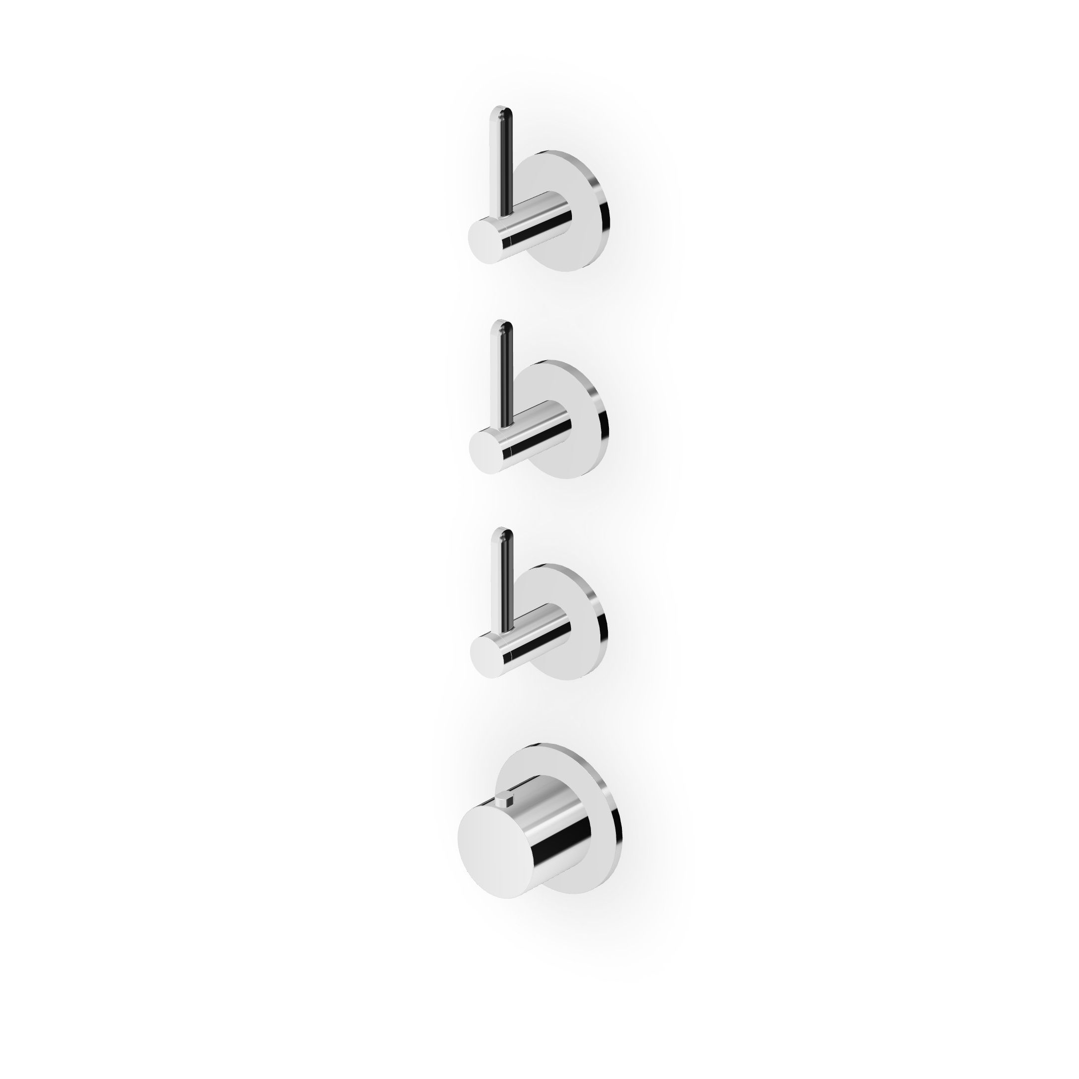 Zucchetti - Built-in thermostatic shower mixer 3 stop valves