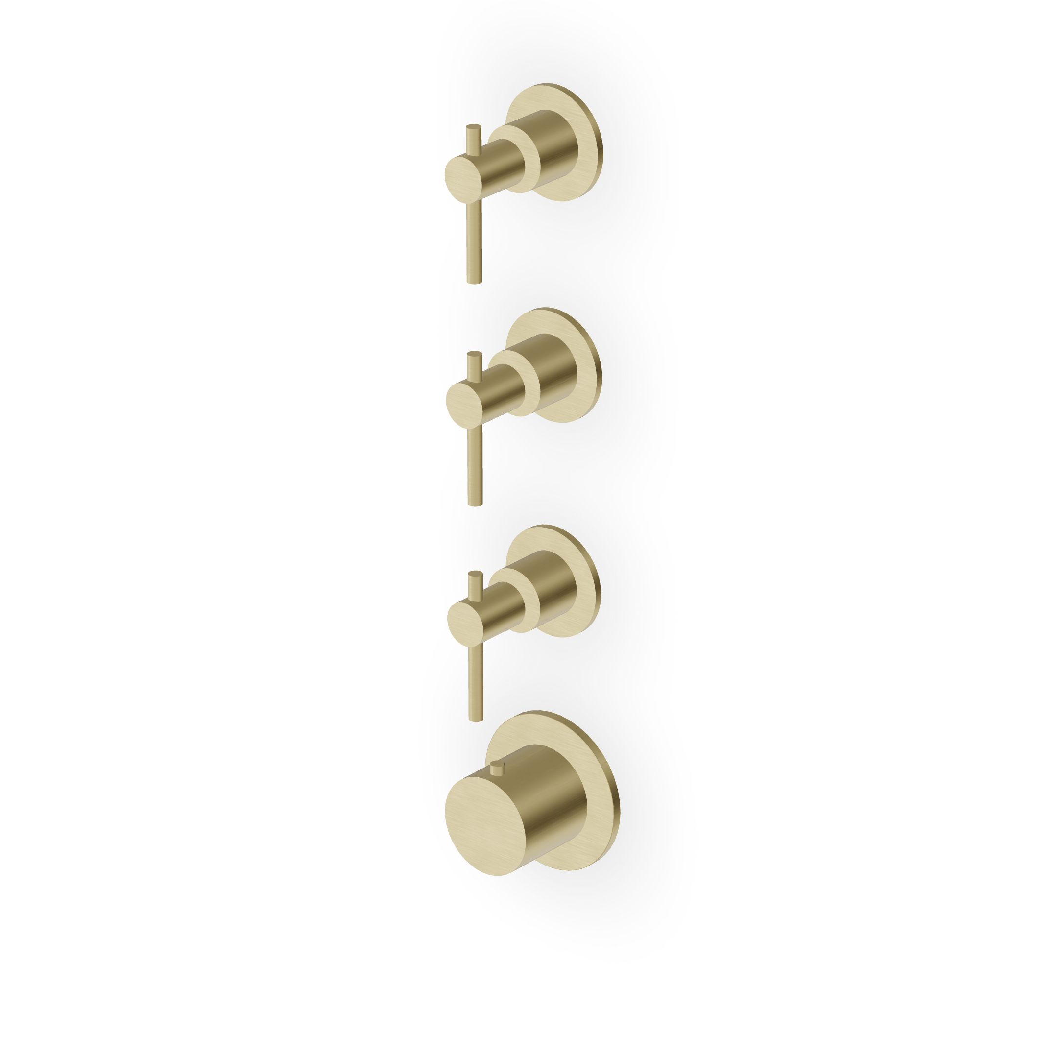 Zucchetti - Built-in thermostatic shower mixer with 3 stop valves