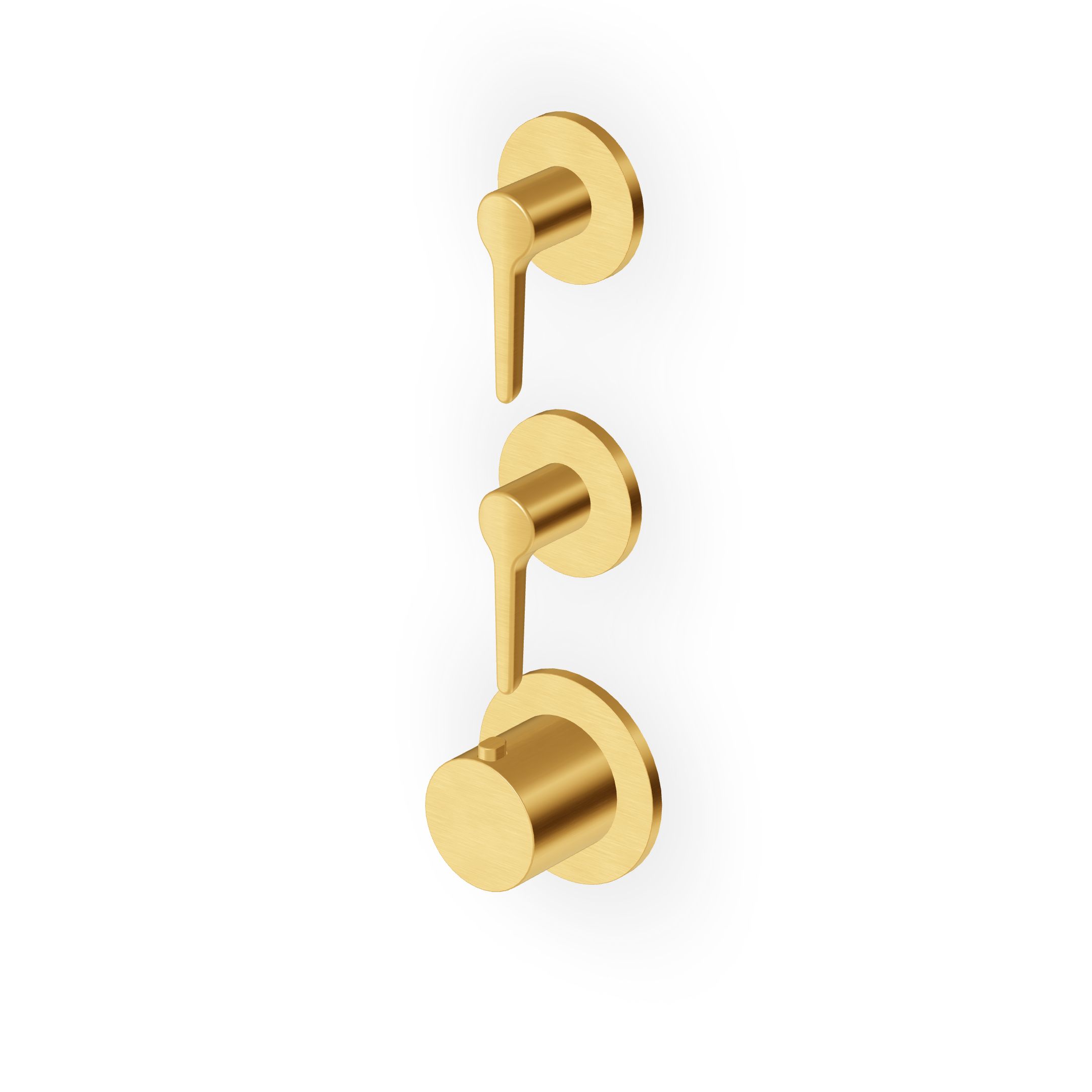 Zucchetti - Built-in thermostatic shower mixer 2 stop valves