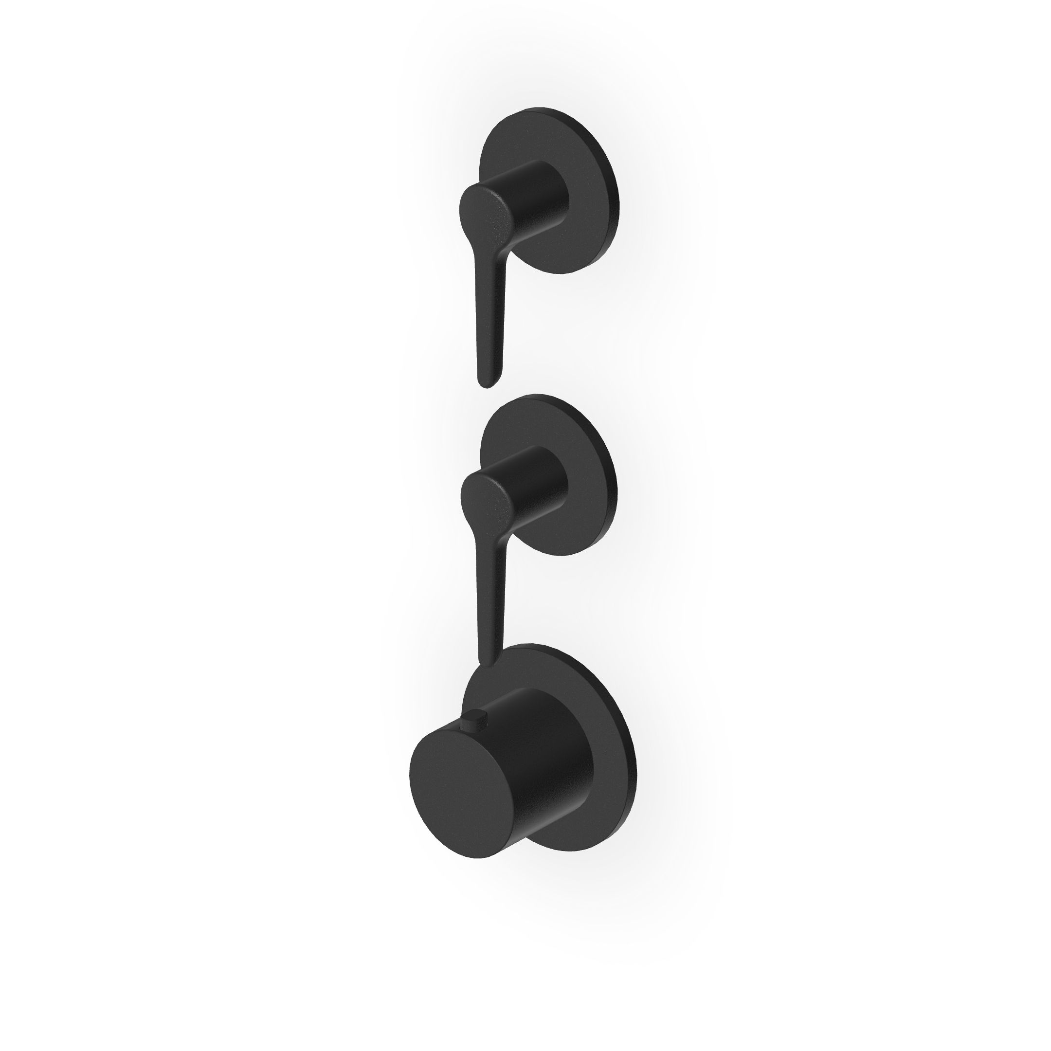 Zucchetti - Built-in thermostatic shower mixer 2 stop valves