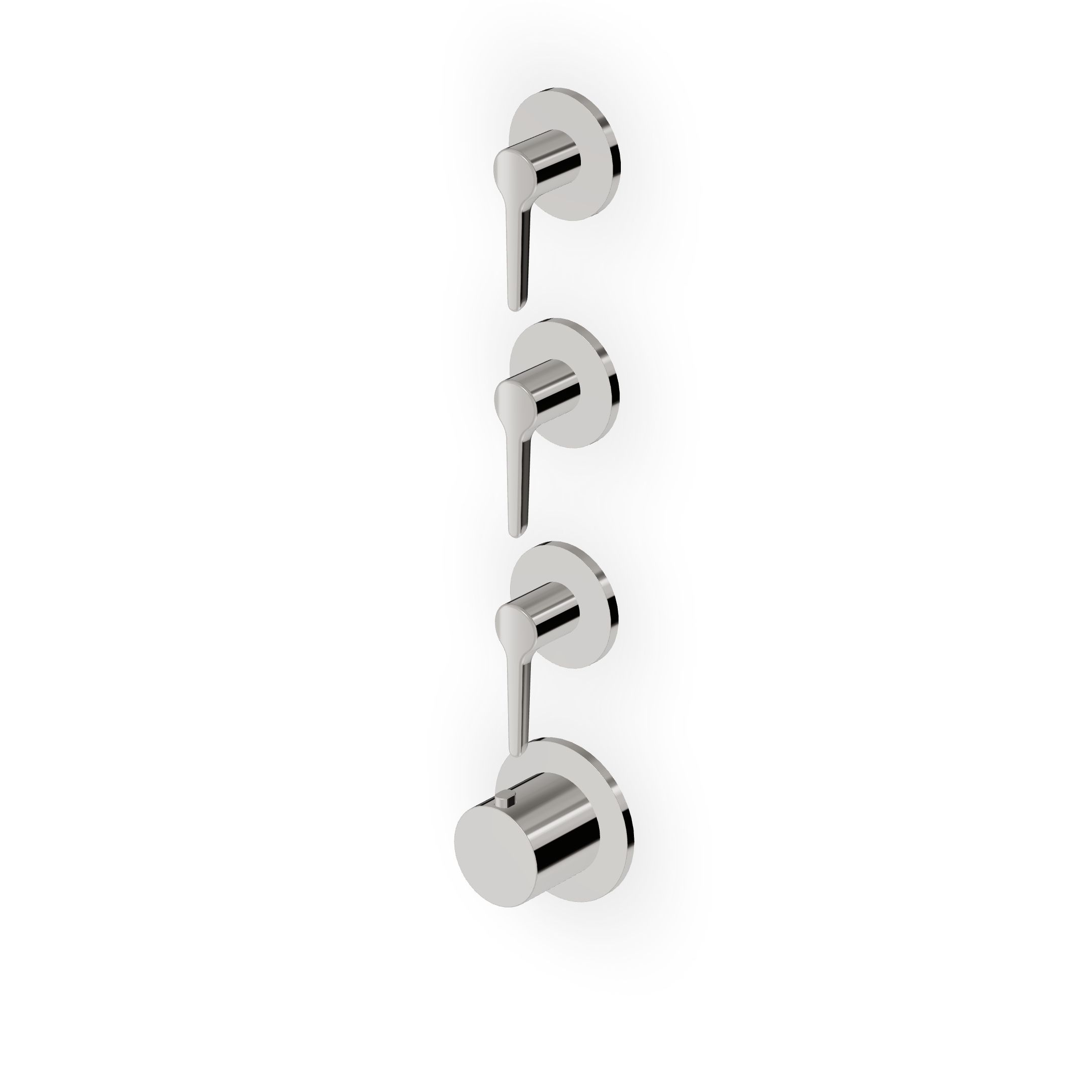 Zucchetti - Built-in thermostatic shower mixer 3 stop valves