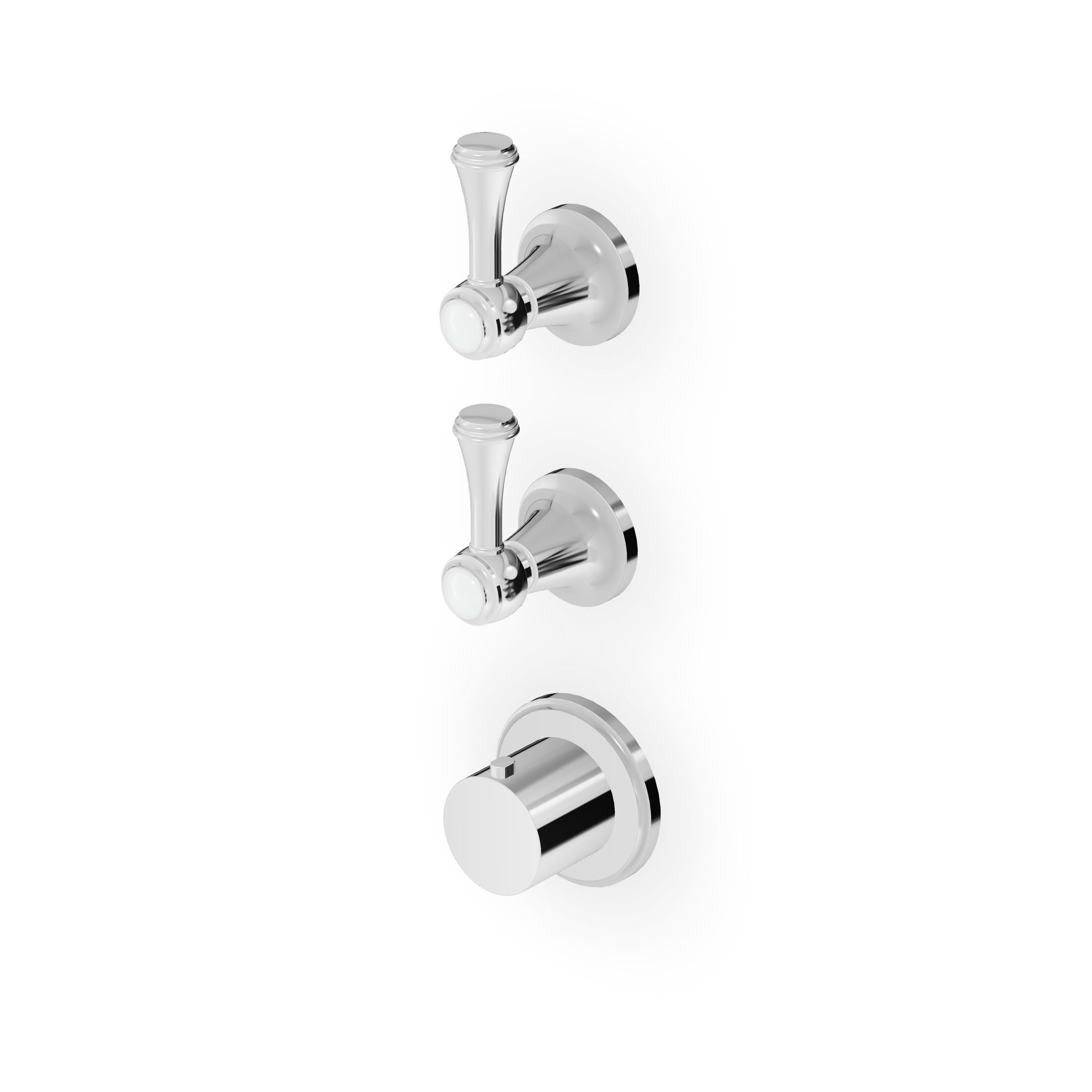 Zucchetti - Built-in thermostatic shower mixer 2 stop valves
