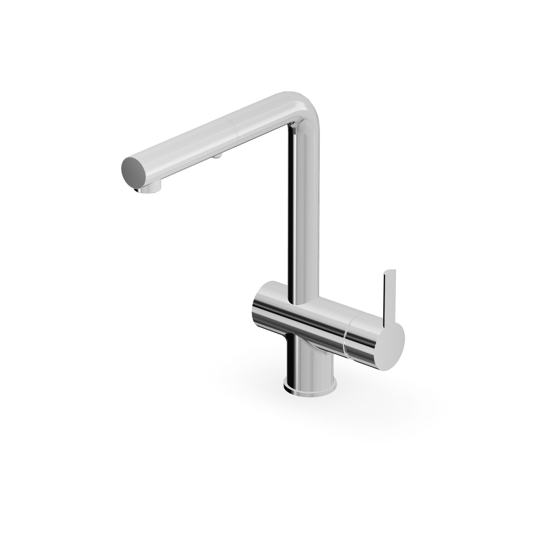 Zucchetti - Single lever sink mixer with swivel spout, pull out