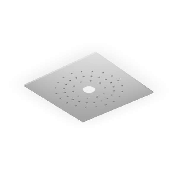 Zucchetti - 170x170 mm built-in shower head, with light