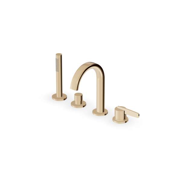 Zucchetti - 4 hole bath tub single lever mixer