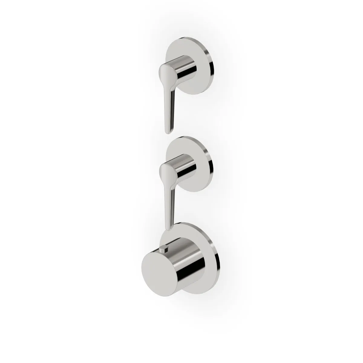 Zucchetti - Built-in thermostatic shower mixer 2 stop valves