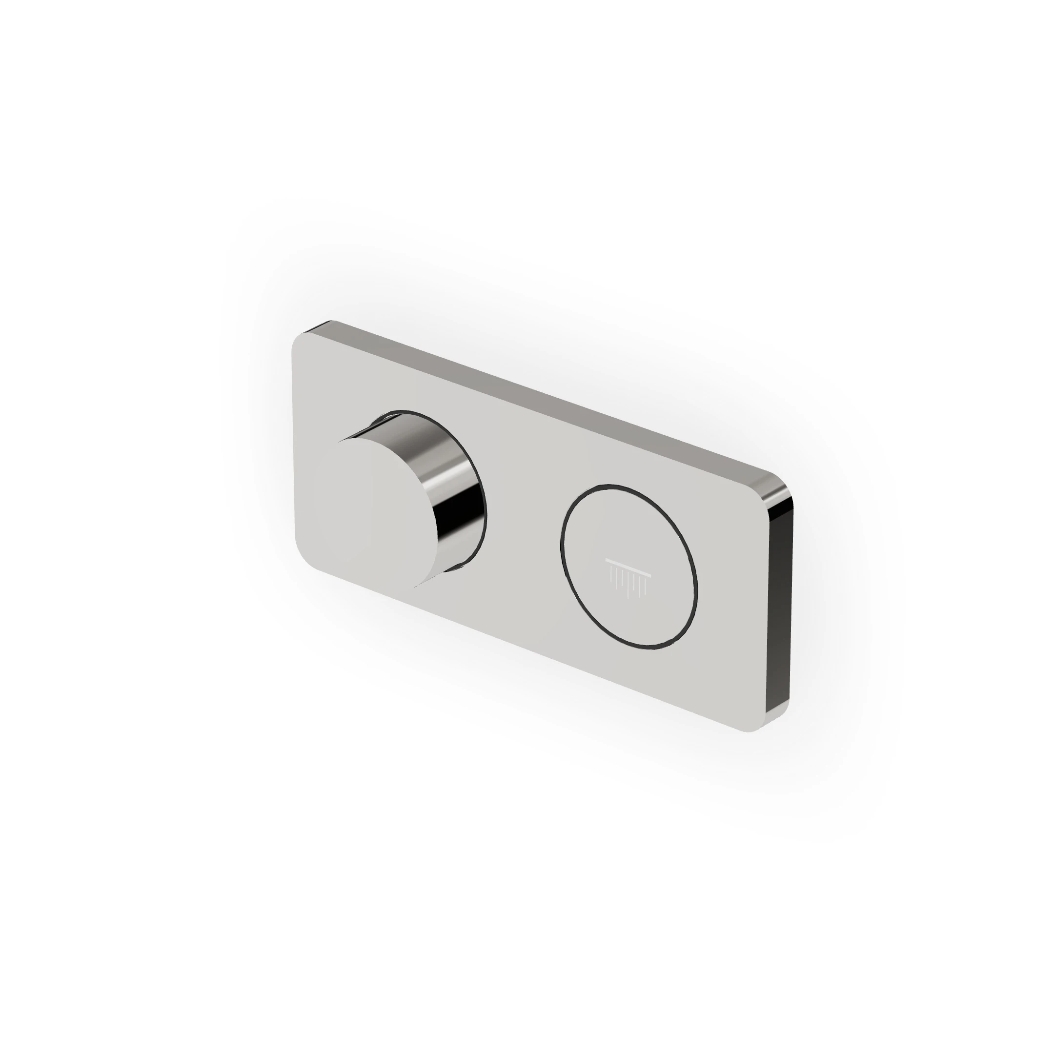 Zucchetti - Built-in thermostatic shower mixer, with on-off button