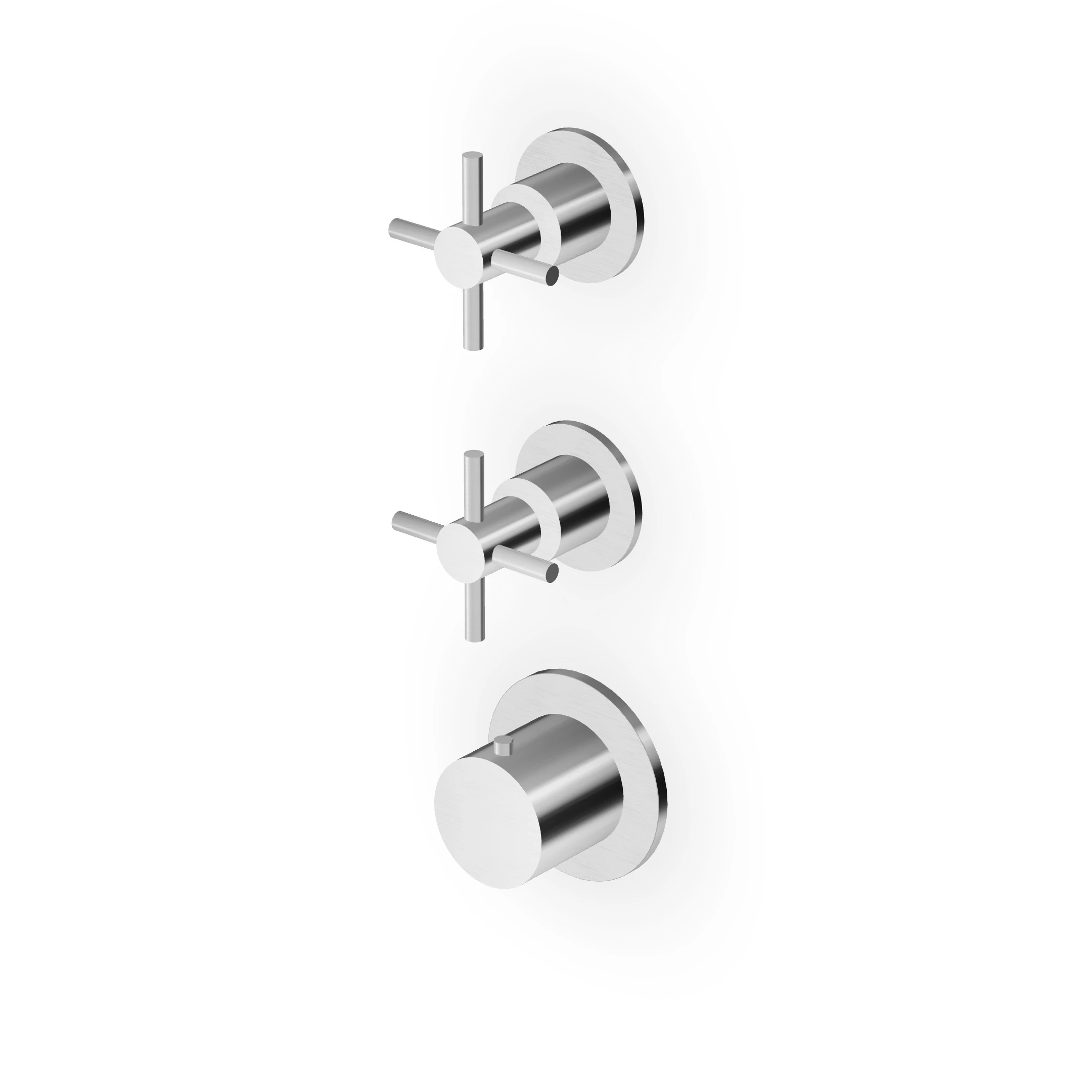 Zucchetti - Built-in thermostatic shower mixer with 2 stop valves